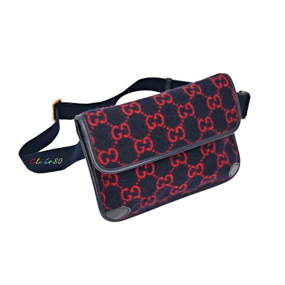 gucci gg wool belt bag